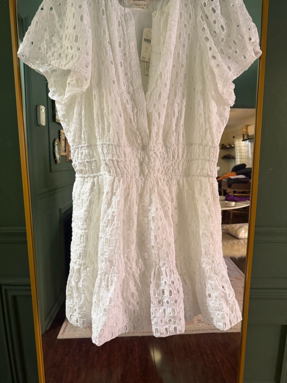 PLUS Anthropologie The Somerset Mini Dress: Eyelet Edition Size 3X $160.00 - Picture 8 of 8